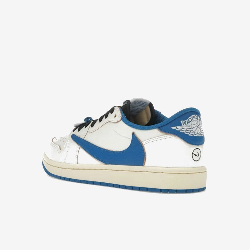 Jordan 1 Retro Low OG SP Fragment x Travis Scott Sail Military Blue