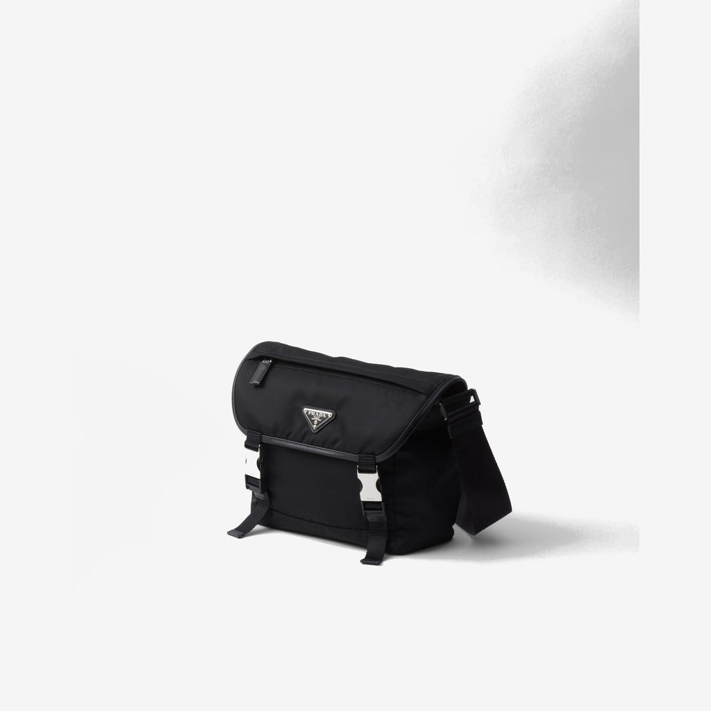 Sac porté épaule en Re-Nylon et cuir Saffiano - #4