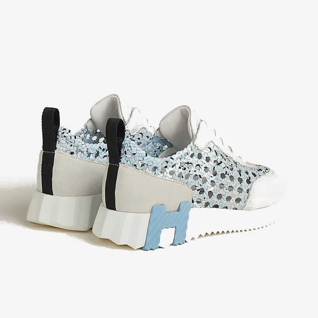 Sneakers Hermès bleu clair / blanc