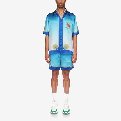 Coquillage Coloré Silk Shirt