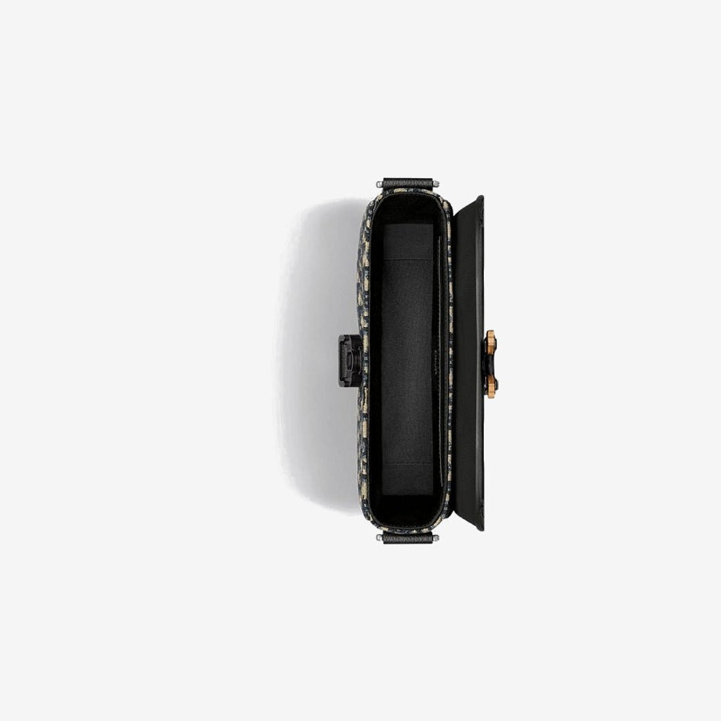 Sac Messenger à rabat Saddle Small Noir et Beige