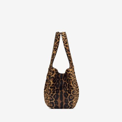 LE 5 À 7 BEA EN CUIR EFFET PONY LEOPARD