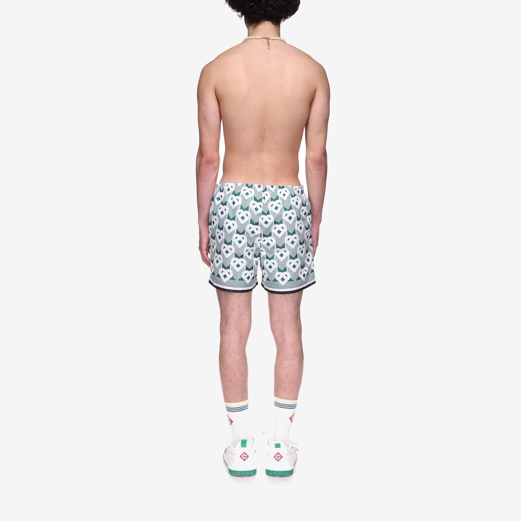 Heart Monogram Swim Trunks