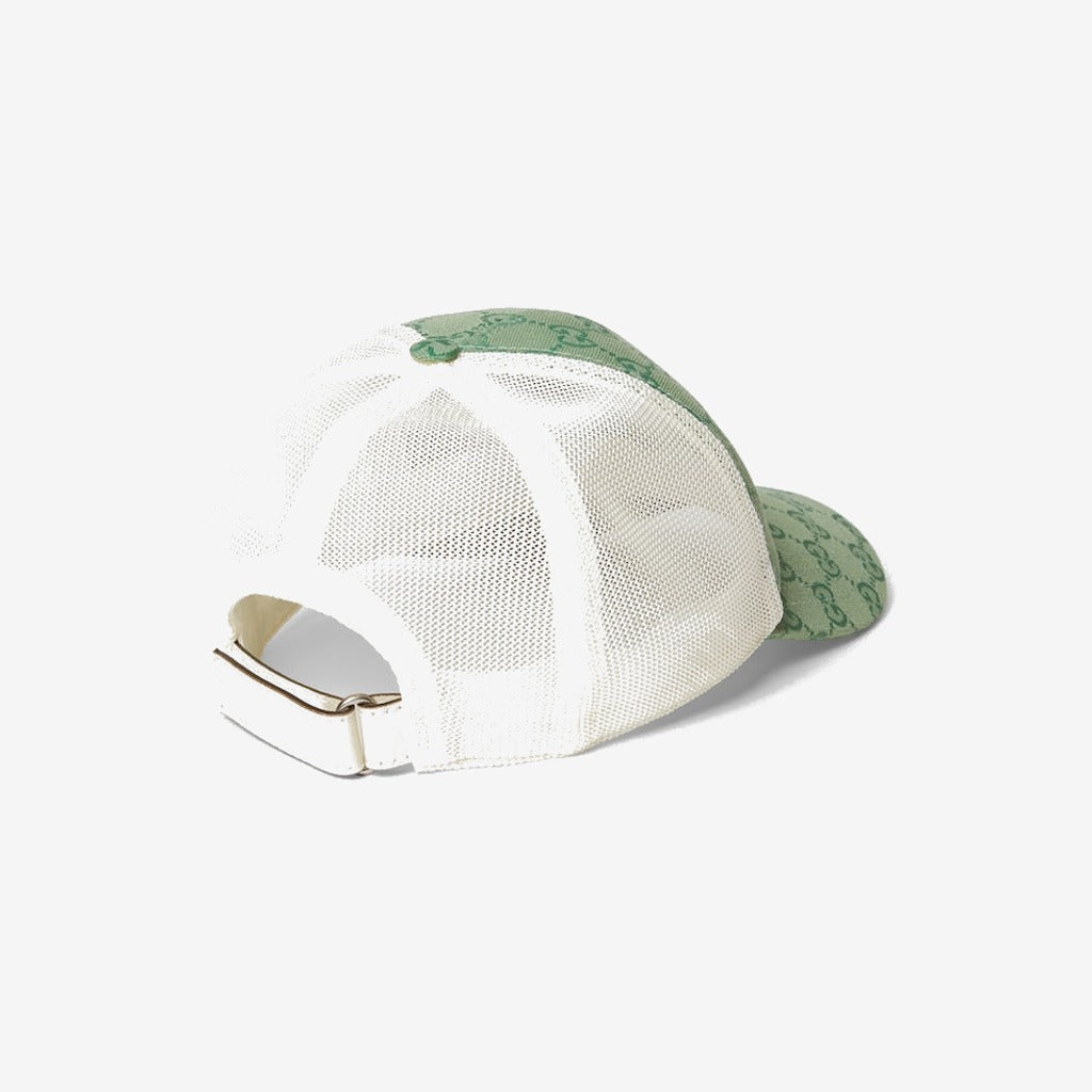 CASQUETTE EN TOILE ORIGINAL GG VERT BLANC
