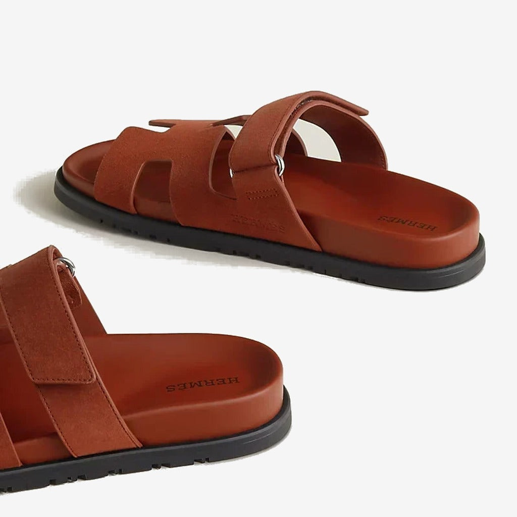 Hermes - Sandales Chypre Marron muscavado