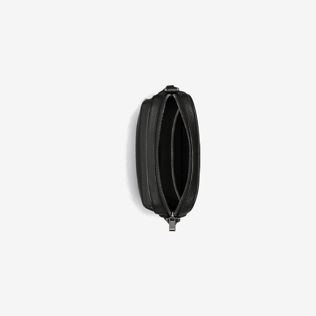 Mini sac Messenger zippé Rider 2.0 Noir et Beige