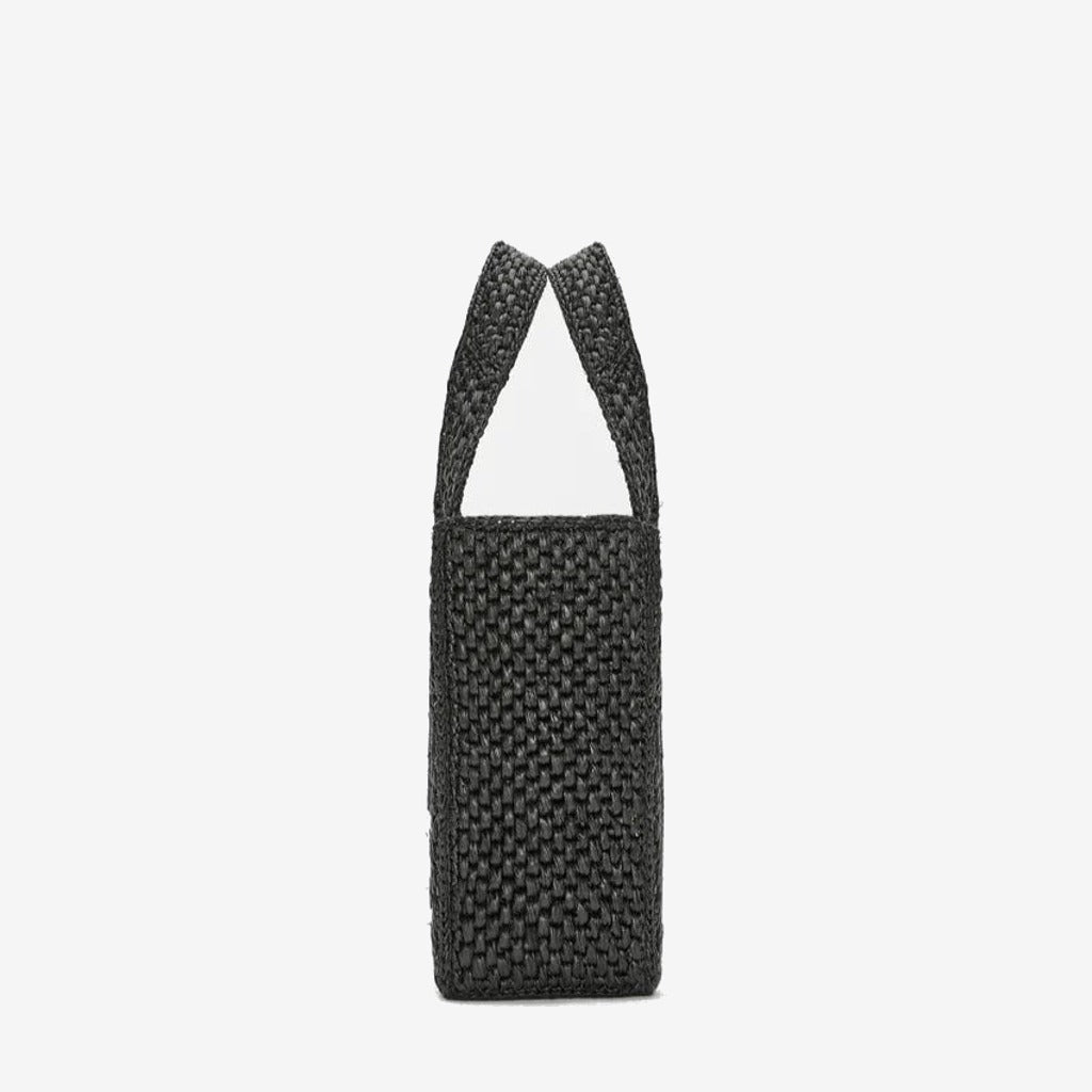 LOEWE - Petit  Font Tote en raphia Noir