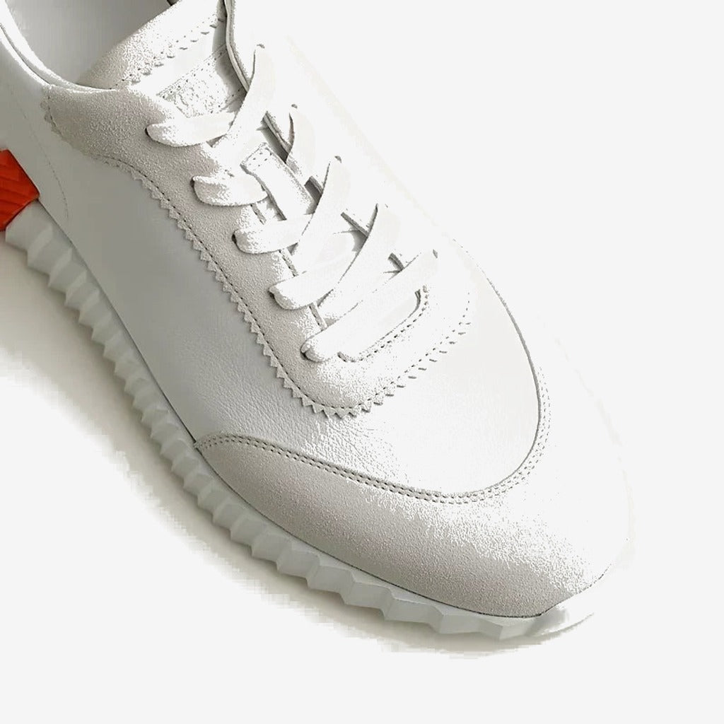 Sneakers Hermès blanc / orange