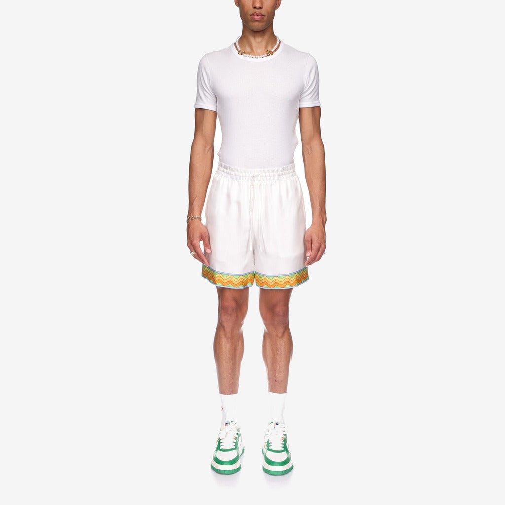 Afro Cubism Tennis Club Silk Shorts