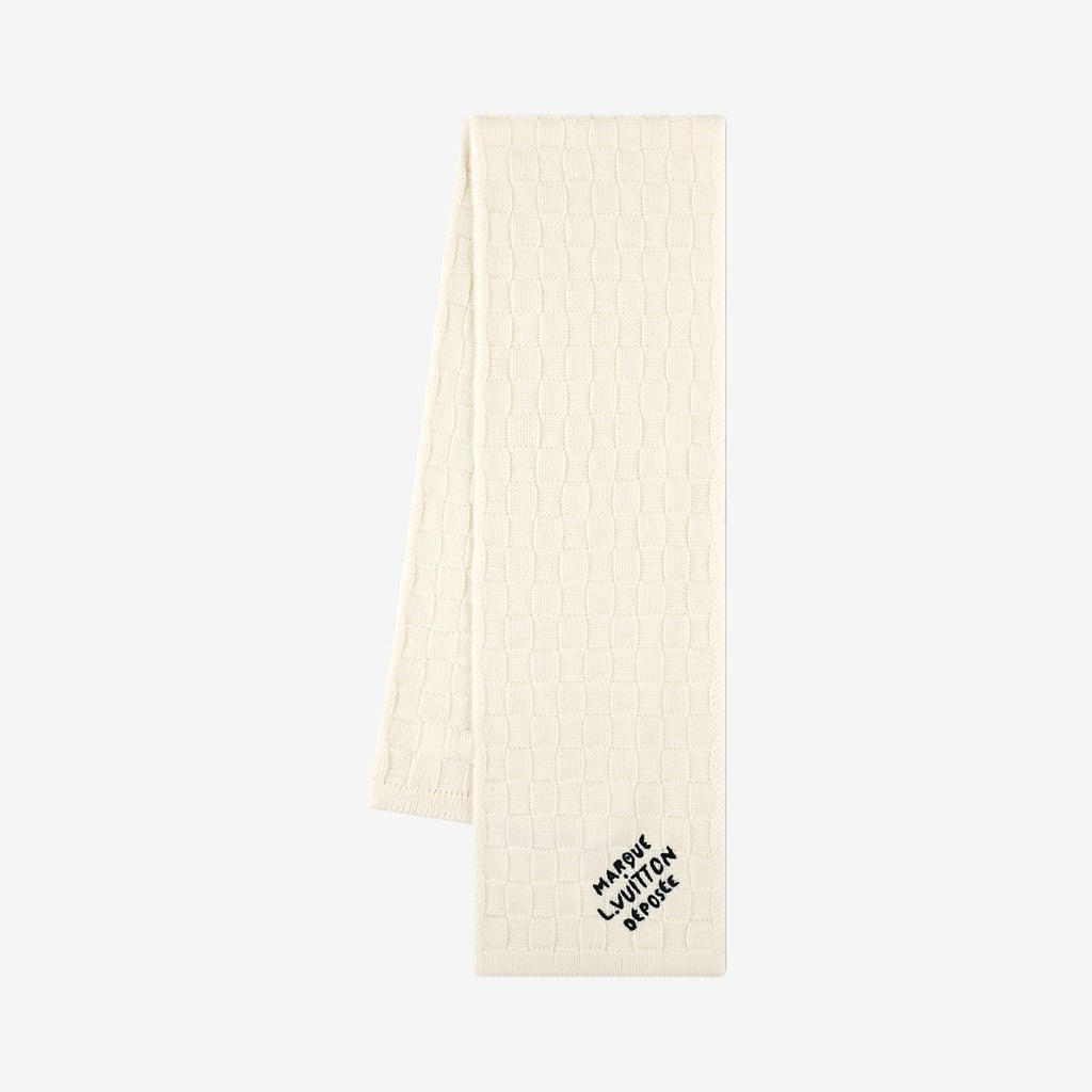 Bonnet et Écharpe Écharpe Damier Snug Crème