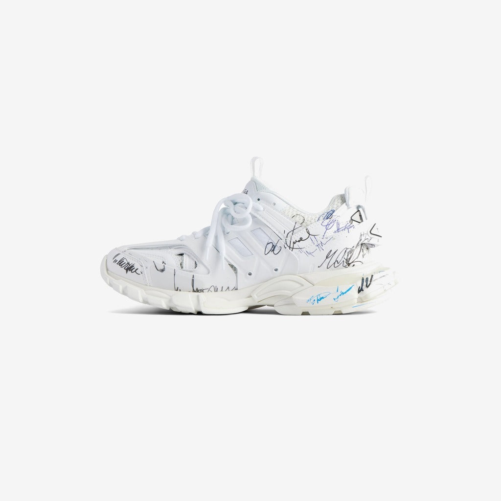 SNEAKER TRACK AUTOGRAPHE EN BLANC/NOIR/BLEU/ROUGE