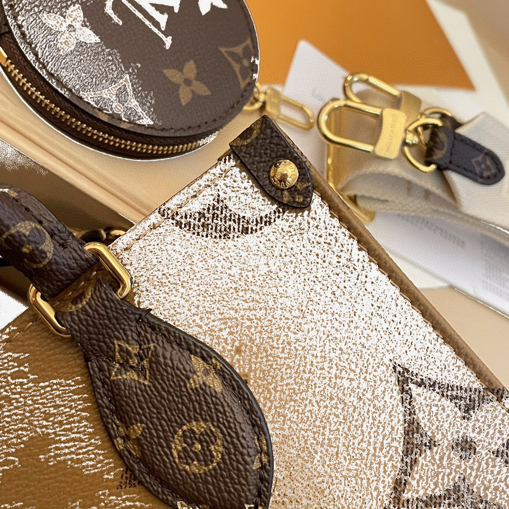 LV - Petit Cabas OnTheGo BB Maron double