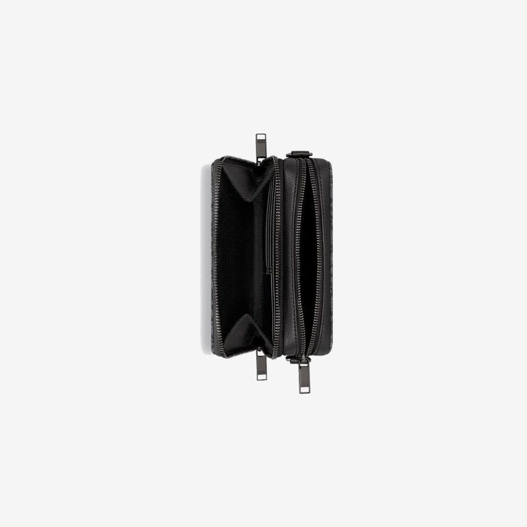 Pochette zippée à bandoulière Noir