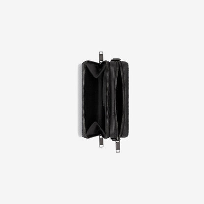 Pochette zippée à bandoulière Noir