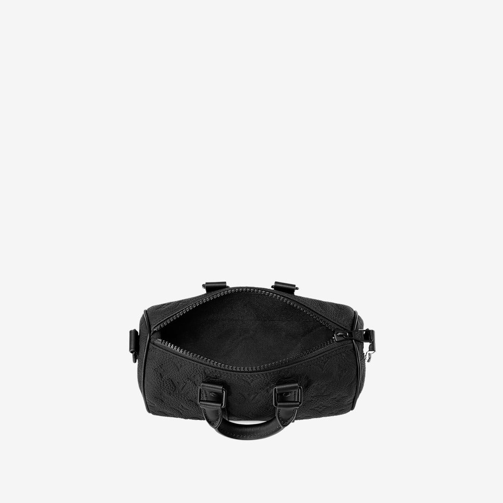 Sac Keepall Bandoulière 25 Noir Cuir