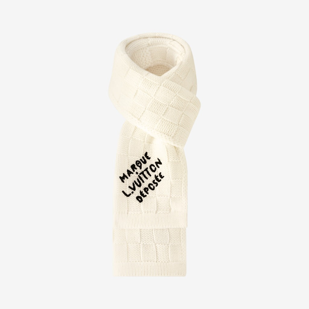 Bonnet et Écharpe Écharpe Damier Snug Crème
