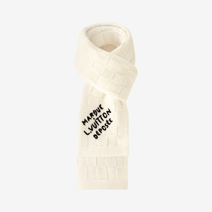 Bonnet et Écharpe Écharpe Damier Snug Crème