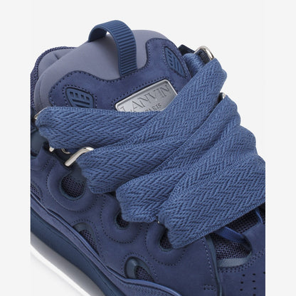 LANVIN LEATHER CURB BLEU MARINE