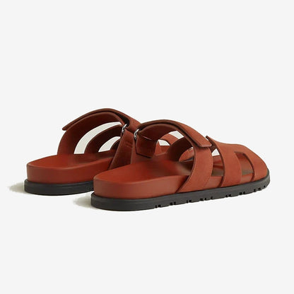 Hermes - Sandales Chypre Marron muscavado