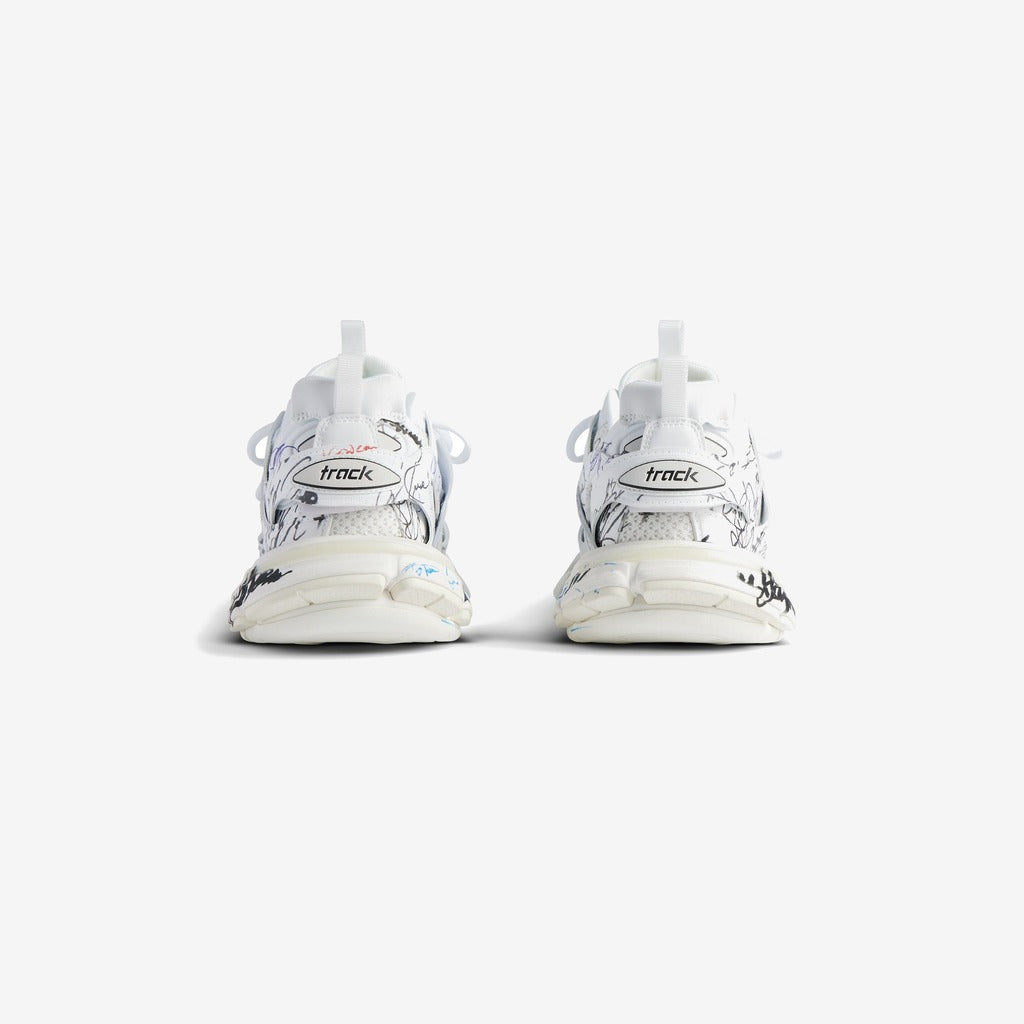 SNEAKER TRACK AUTOGRAPHE EN BLANC/NOIR/BLEU/ROUGE