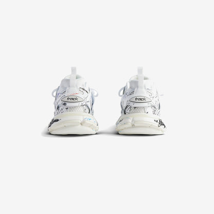 SNEAKER TRACK AUTOGRAPHE EN BLANC/NOIR/BLEU/ROUGE