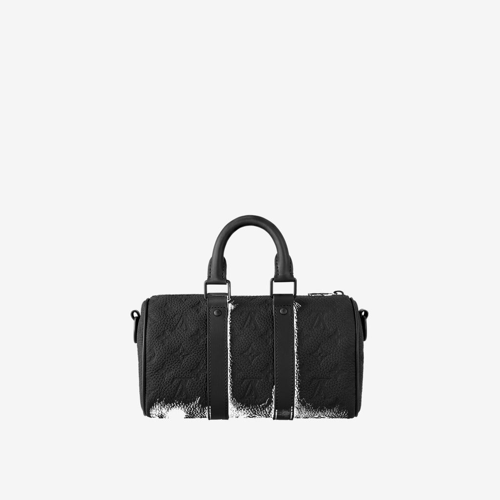 Sac Keepall Bandoulière 25 Noir Cuir