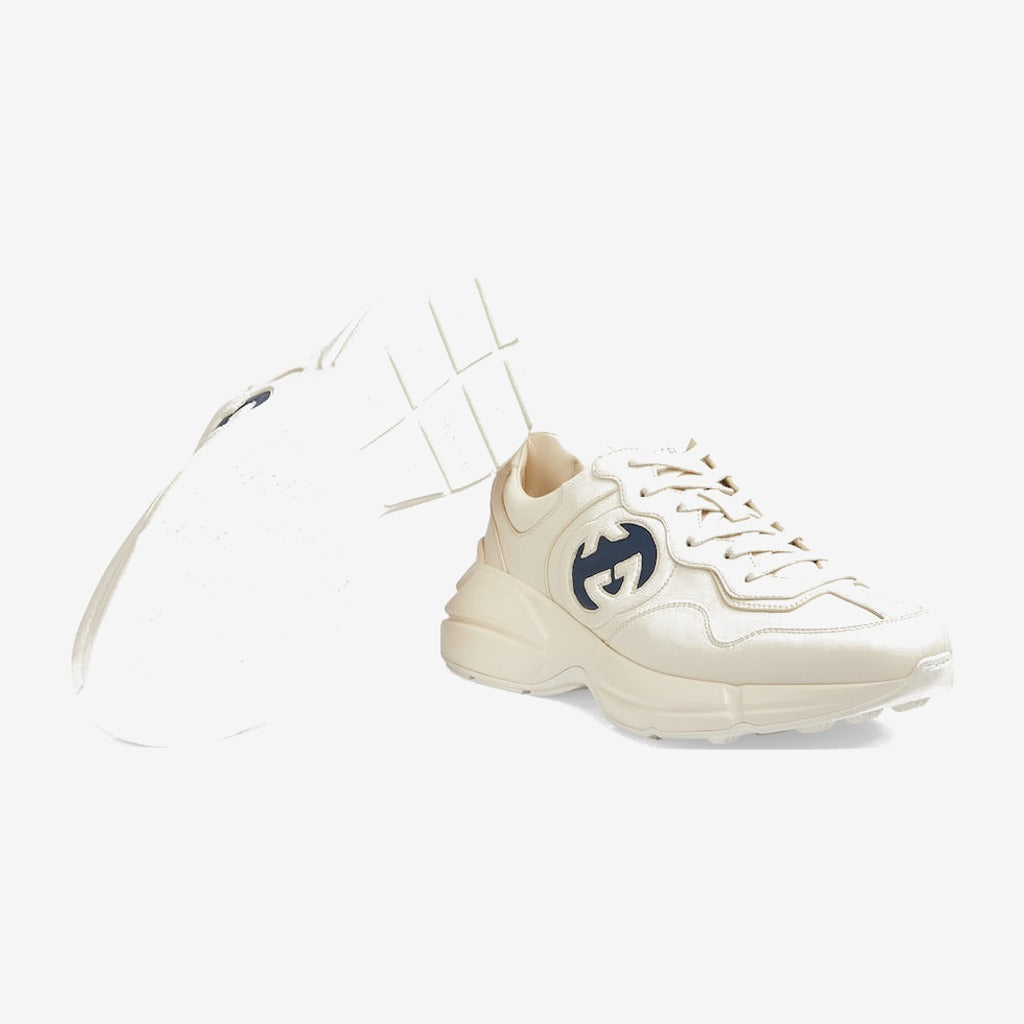 BASKETS EN CUIR RHYTON AVEC LOGO GUCCI POUR HOMME - #2