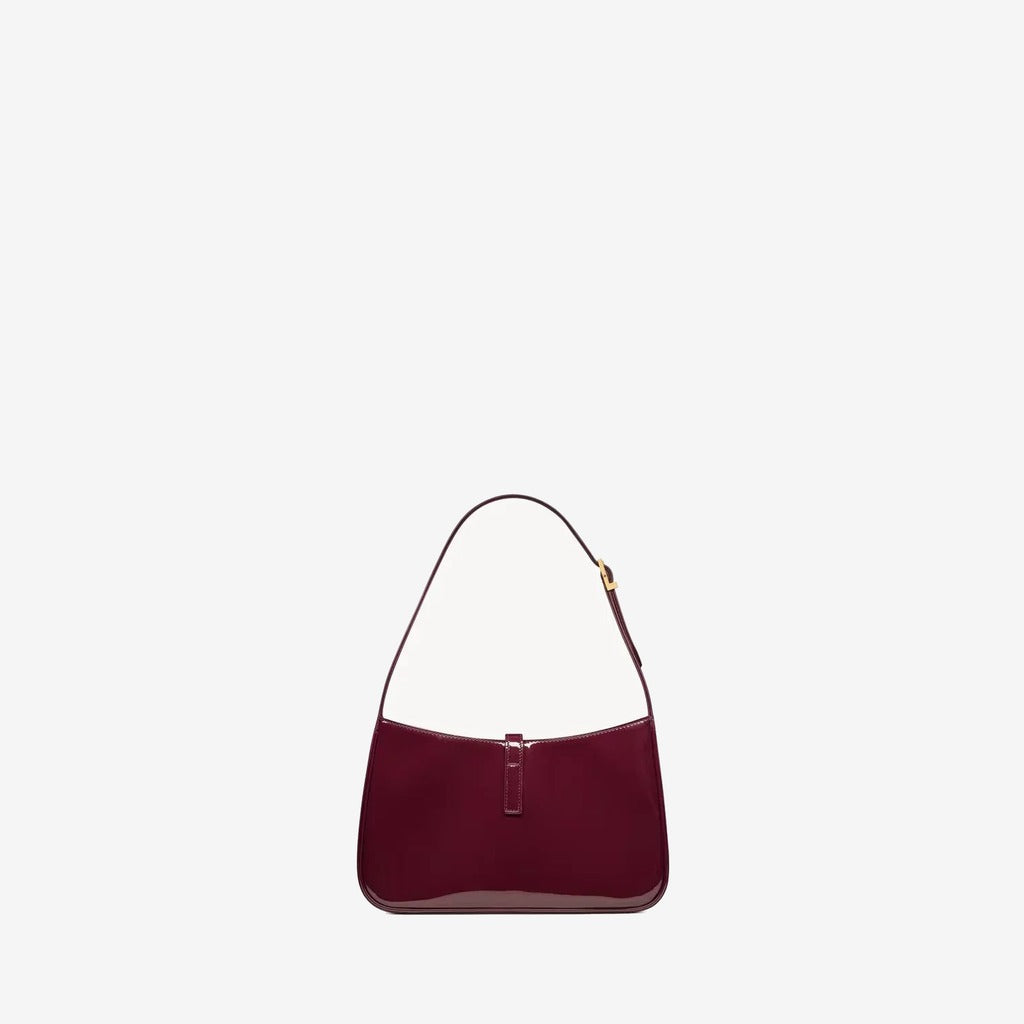 YSL - le 5 à 7 en cuir verni Red