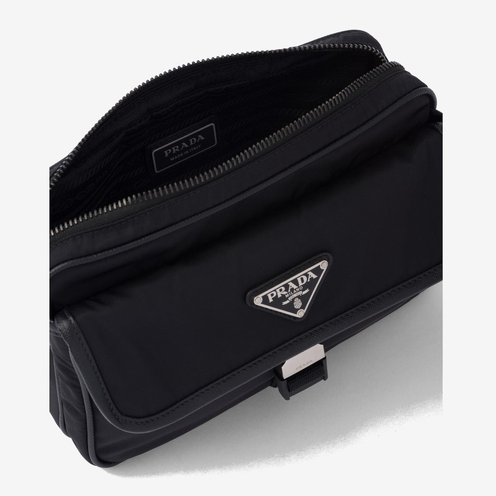 Sac porté épaule en Re-Nylon et cuir Saffiano - #8