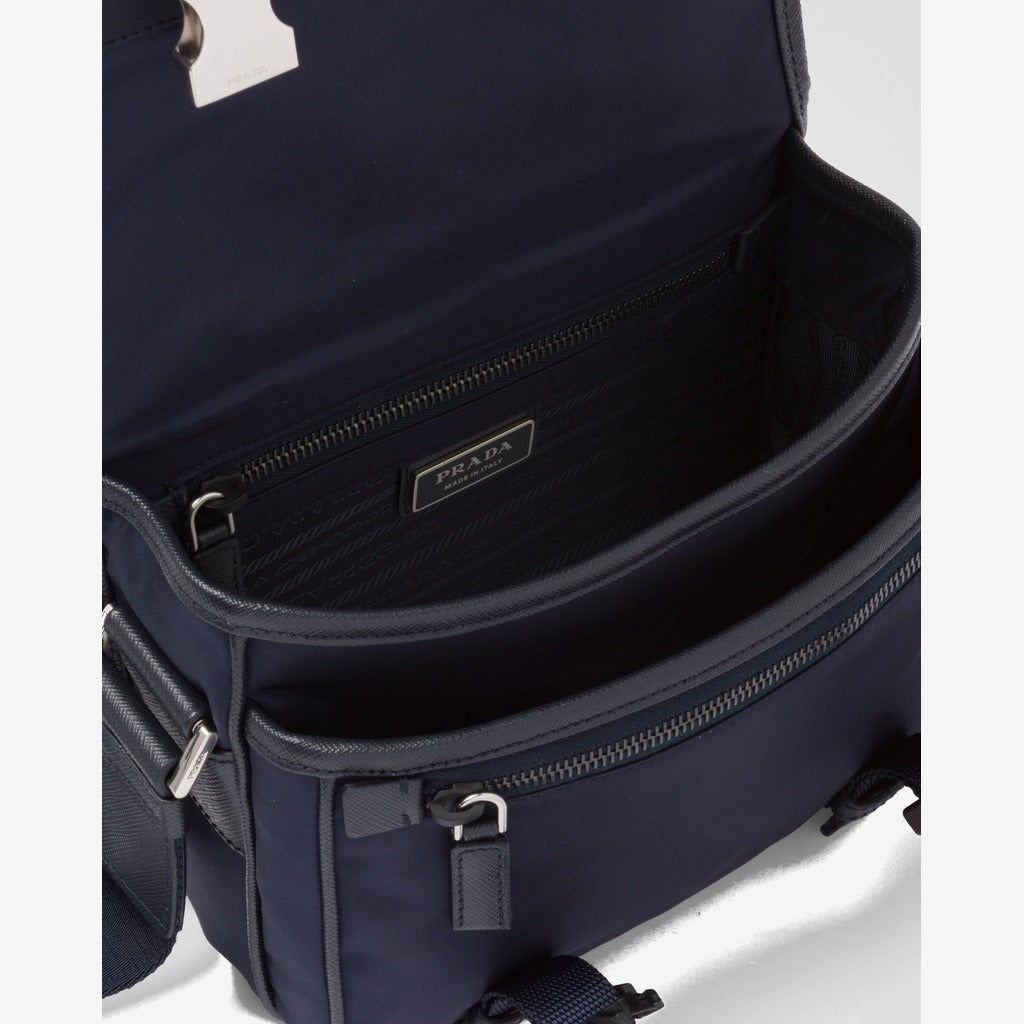 Sac porté épaule en Re-Nylon et cuir Saffiano - #5