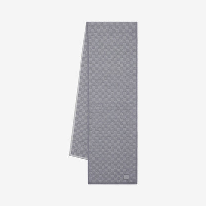 Écharpe LV Néo Petit Damier grise à petits carreaux