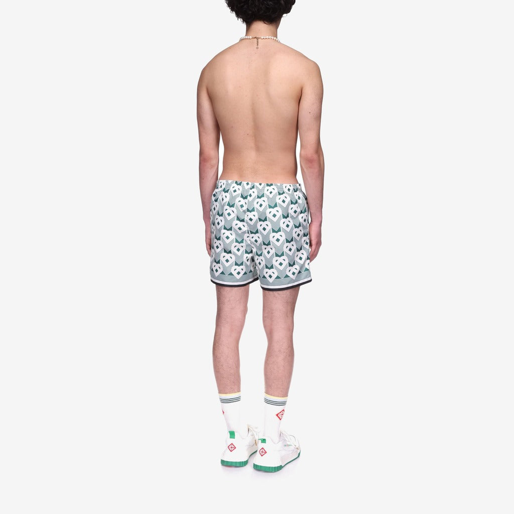 Heart Monogram Swim Trunks