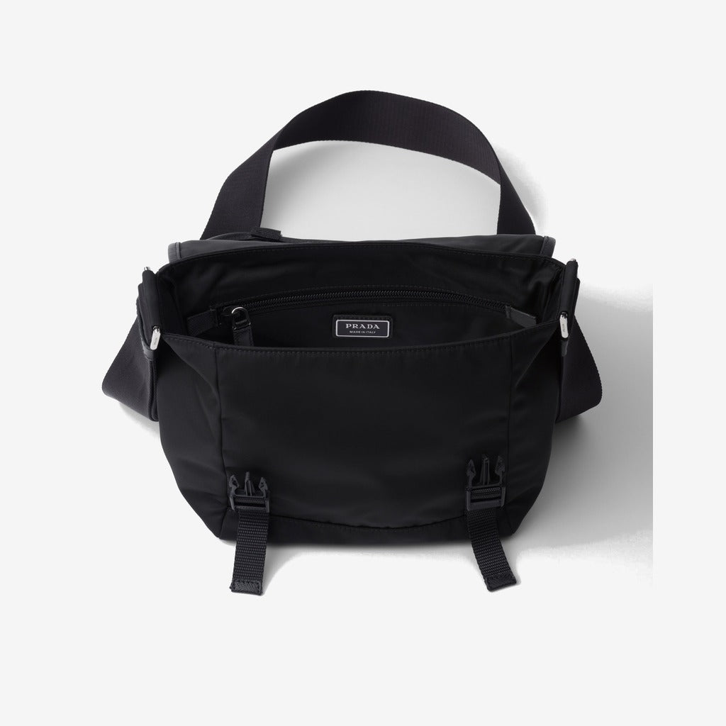 Sac porté épaule en Re-Nylon et cuir Saffiano - #4