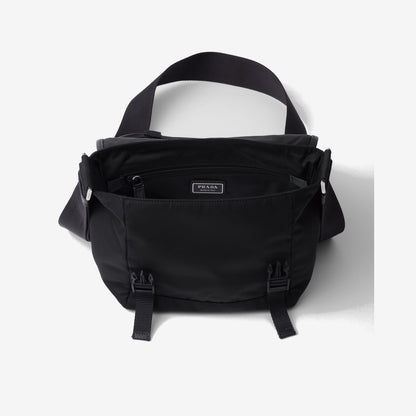 Sac porté épaule en Re-Nylon et cuir Saffiano - #4