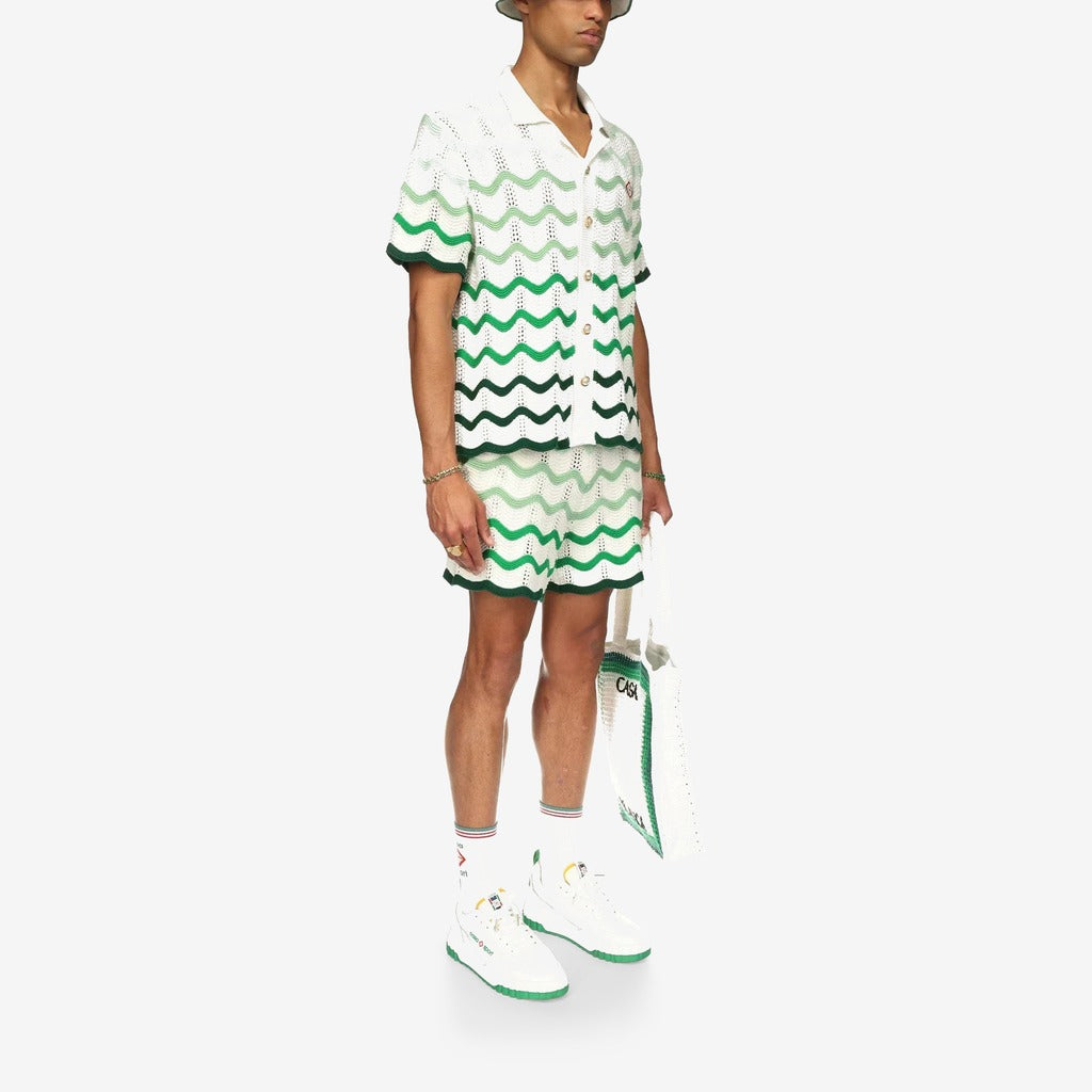 Wavy Gradient Crochet Shorts - casablanca (2)