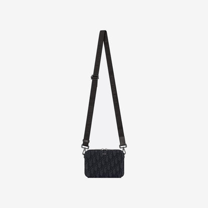 Pochette zippée à bandoulière Noir