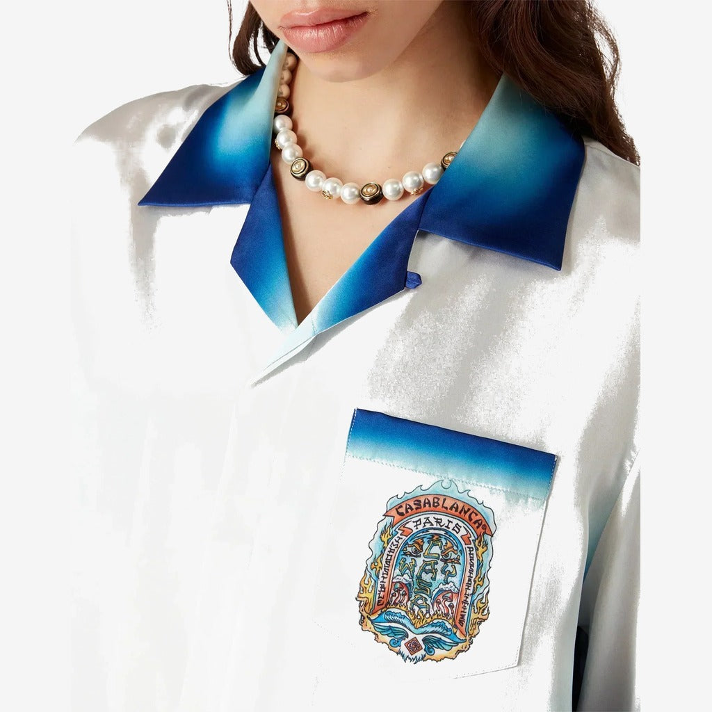 Casa Way Skate Short Sleeve Silk Shirt
