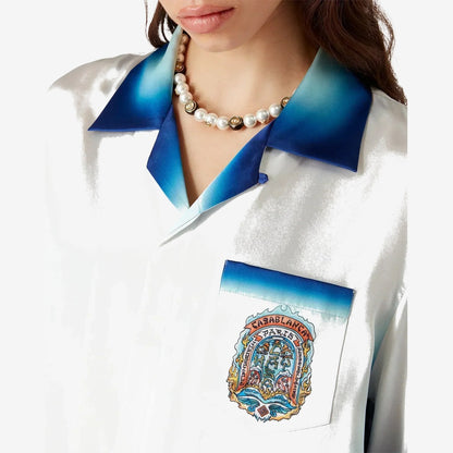 Casa Way Skate Short Sleeve Silk Shirt