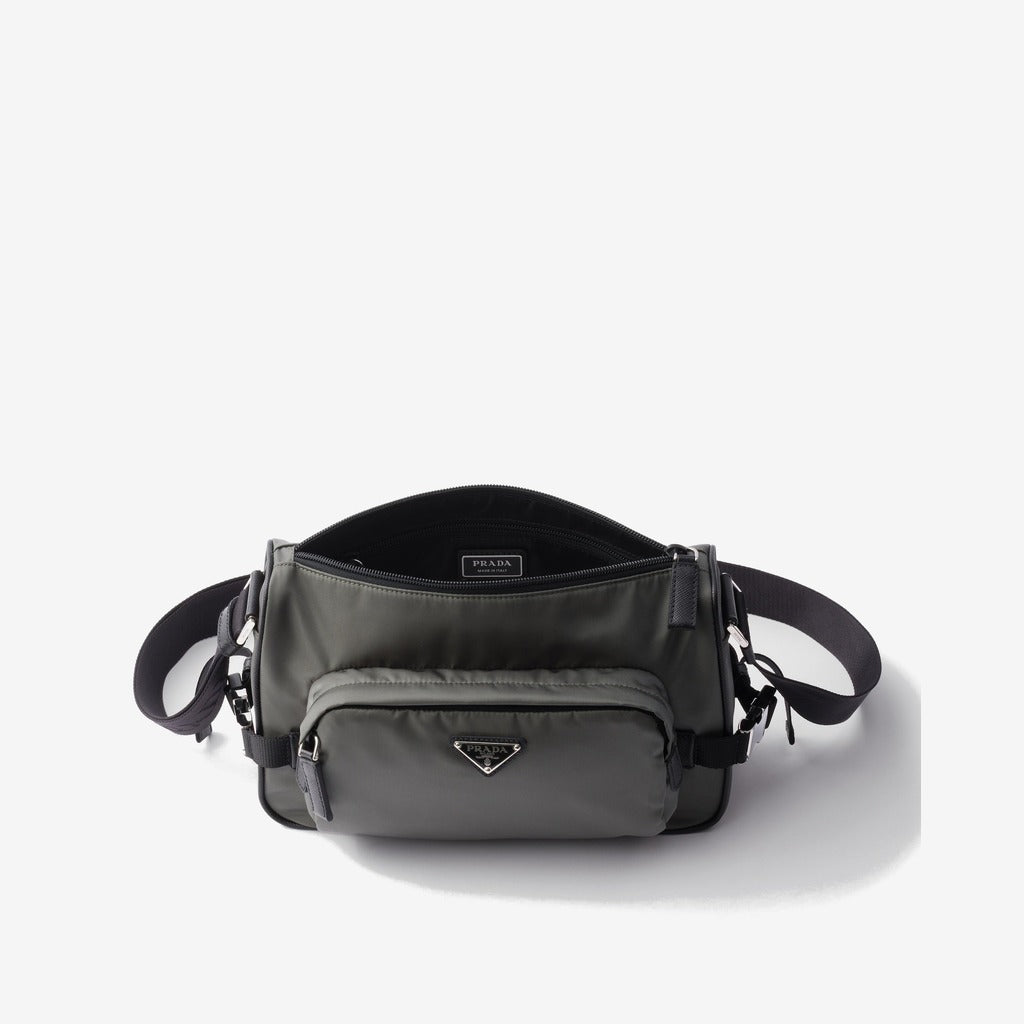Sac de taille moyenne porté épaule en Re-Nylon et cuir Saffiano - #2