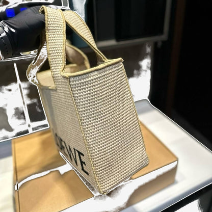 LOEWE - Font Tote Petit en raphia