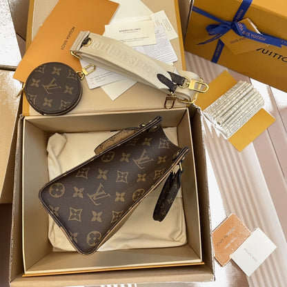 LV - Petit Cabas OnTheGo BB Maron double