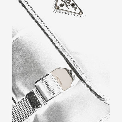 Sac porté épaule en Re-Nylon et cuir Saffiano - #12
