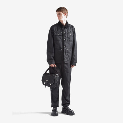 Sac porté épaule en Re-Nylon et cuir Saffiano - #9
