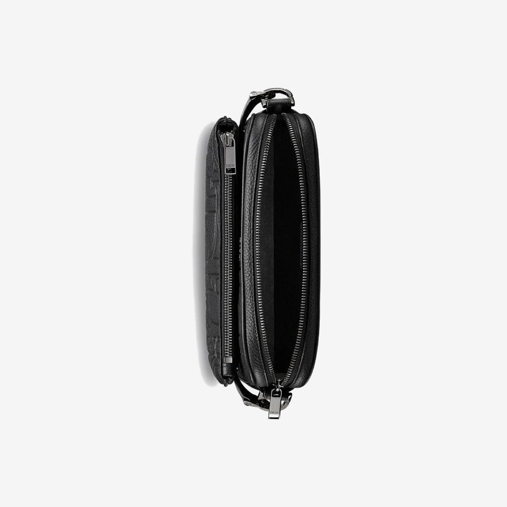 Triple Pouch Saddle Cuir