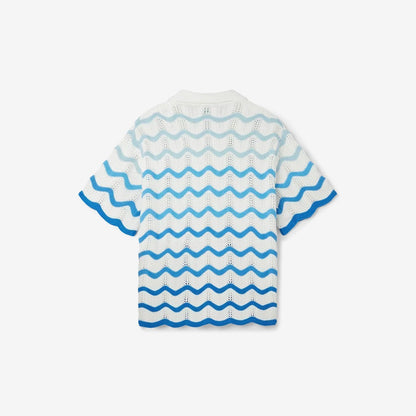 Wavy Gradient Crochet Shirt - casablanca (2)