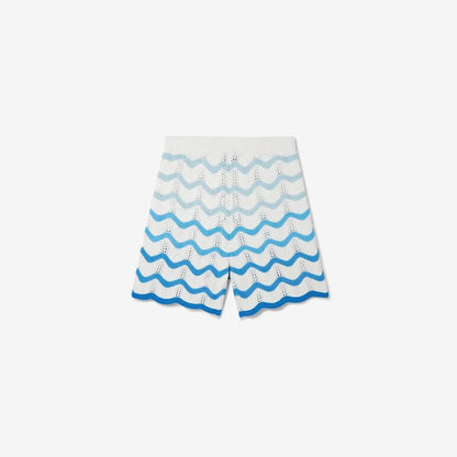 Wavy Gradient Crochet Shorts - casablanca