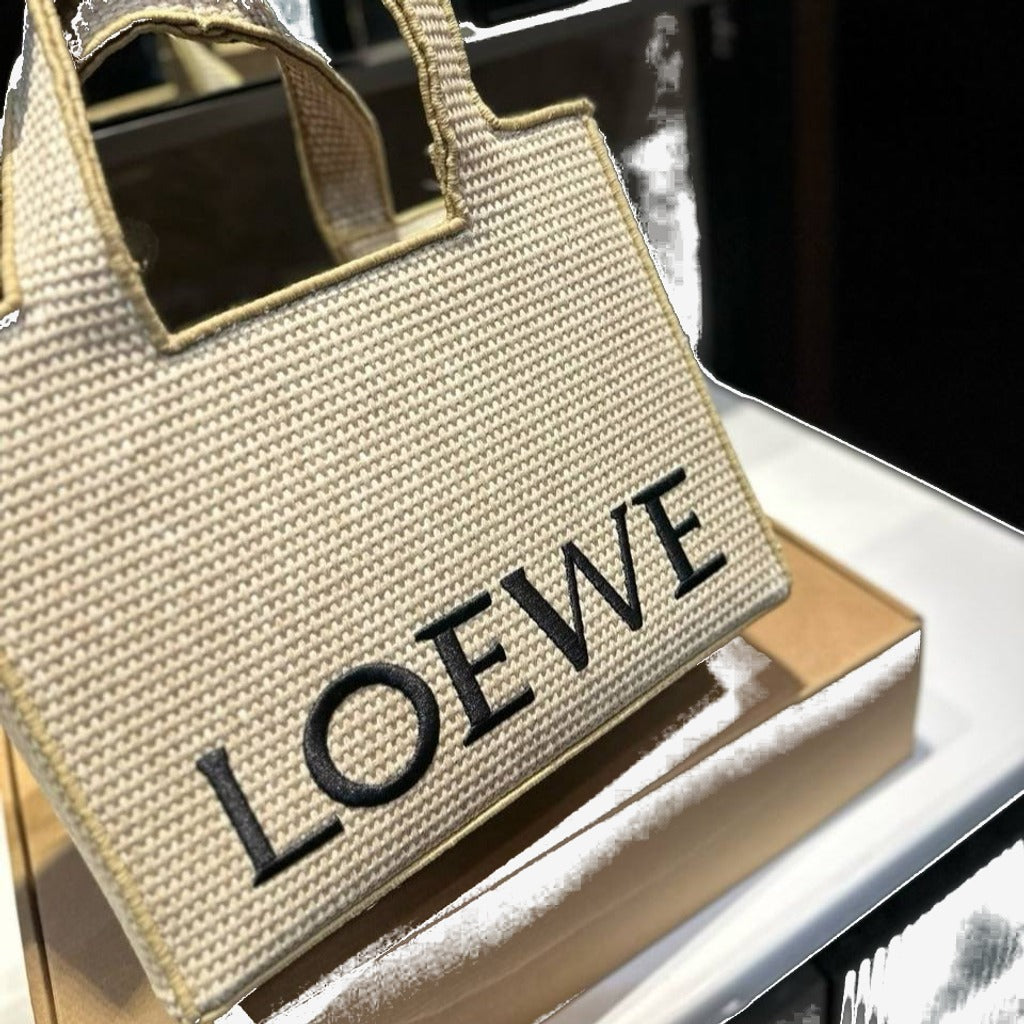 LOEWE - Font Tote Petit en raphia