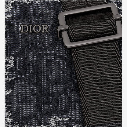 Pochette zippée à bandoulière Noir