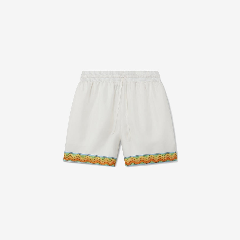 Afro Cubism Tennis Club Silk Shorts