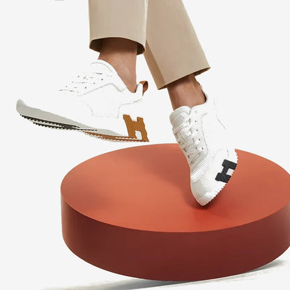 Hermès Bouncing blanc/maron/noir